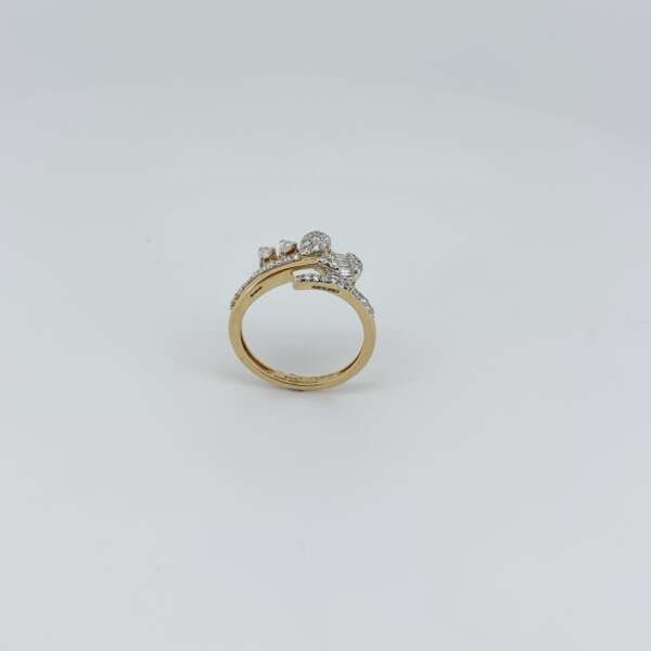 Contemporary Modern Diamond Ring