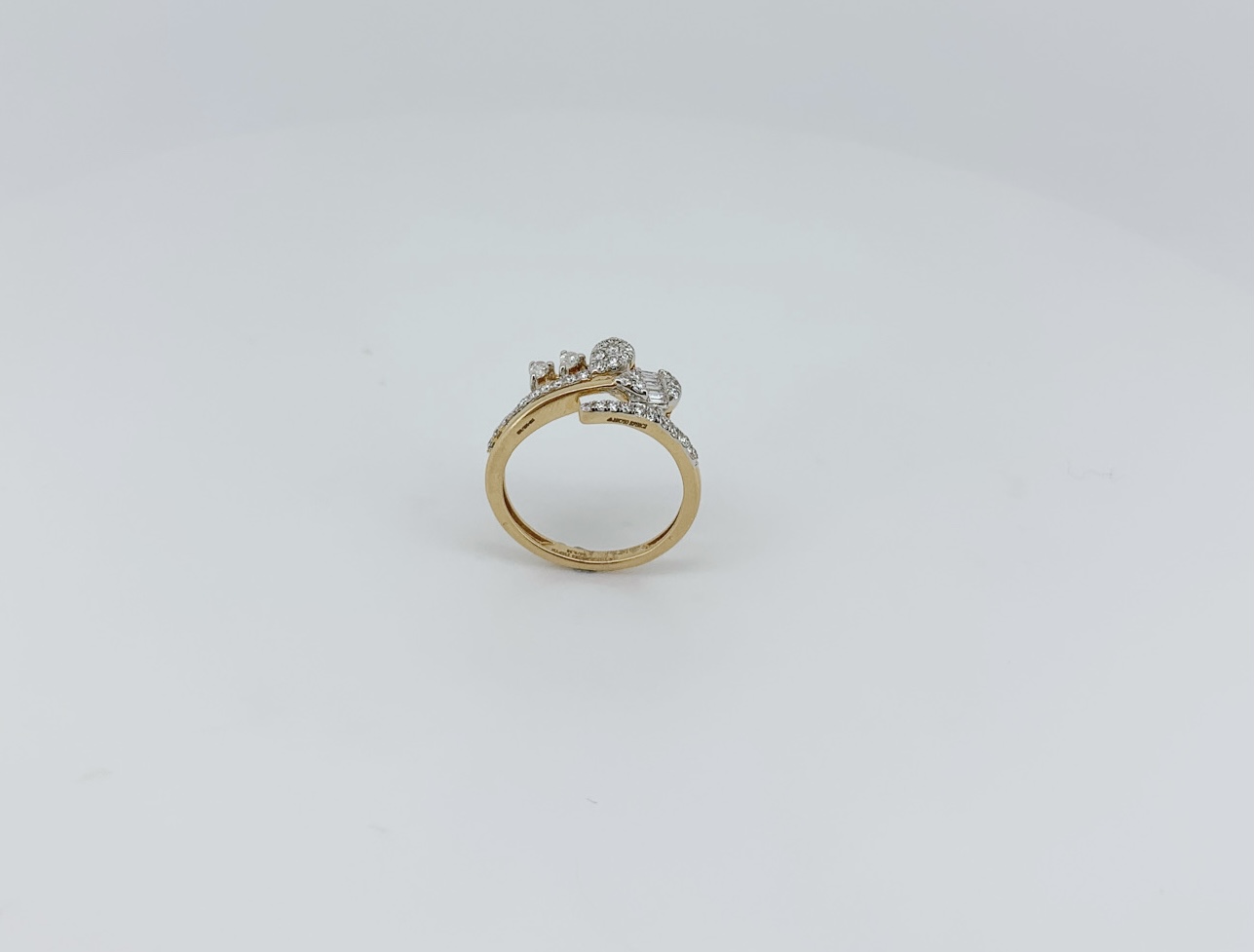 Contemporary Modern Diamond Ring