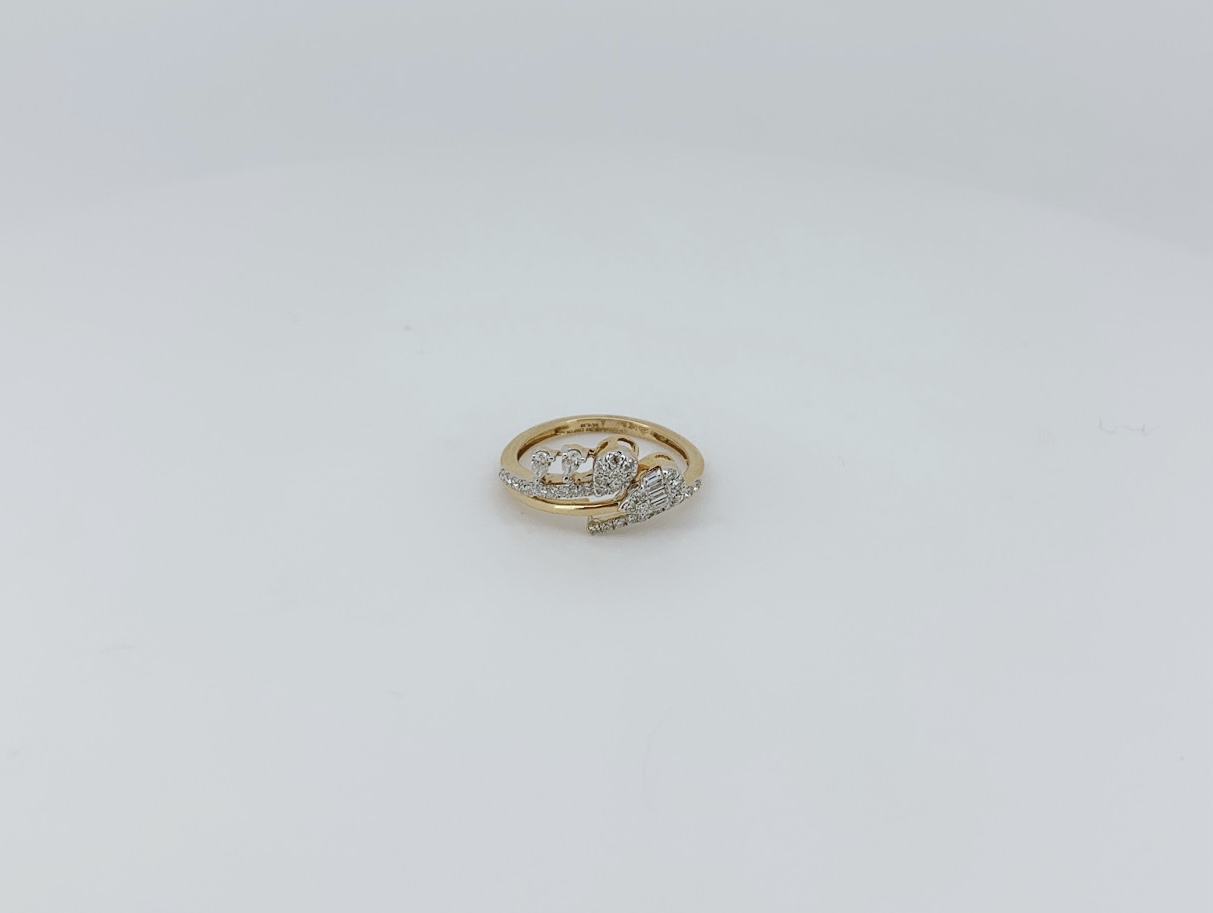Contemporary Modern Diamond Ring - Image 2