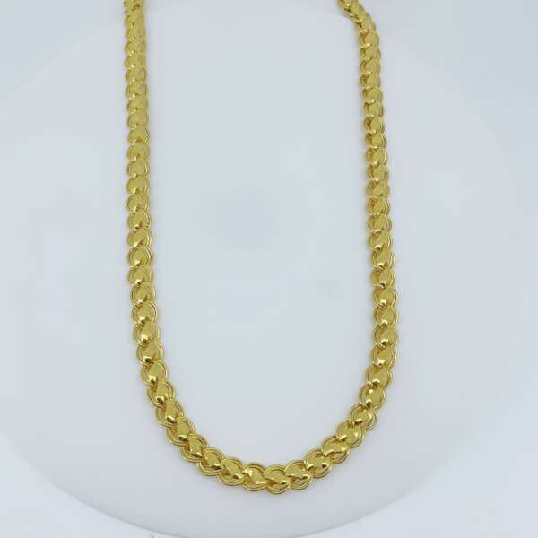 Elegant Wooven Link Gold Chain For Men