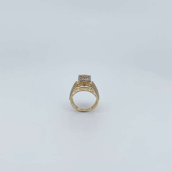 Radiant Aura Diamond Ring