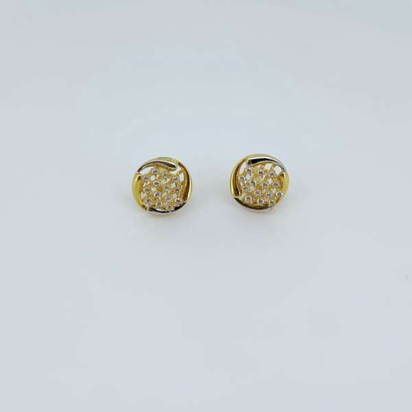 Bloom Radiance Gold Stud Earrings