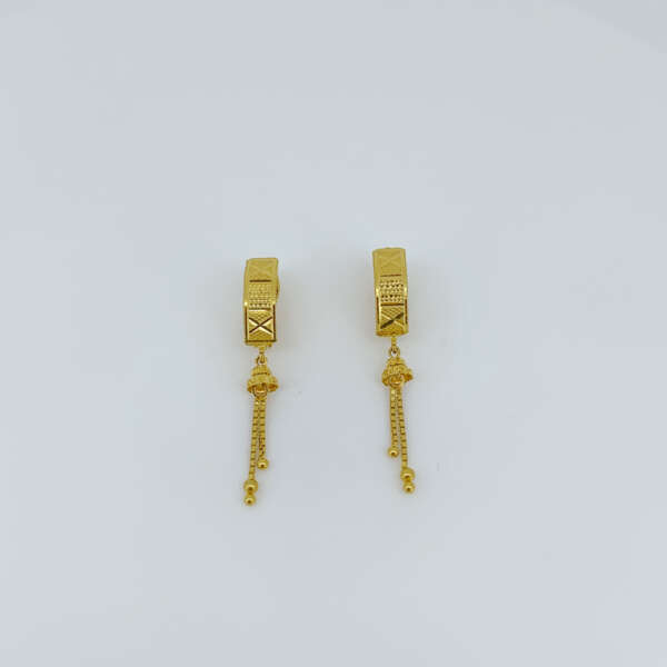 Refined Gold Bali with Twin Chain