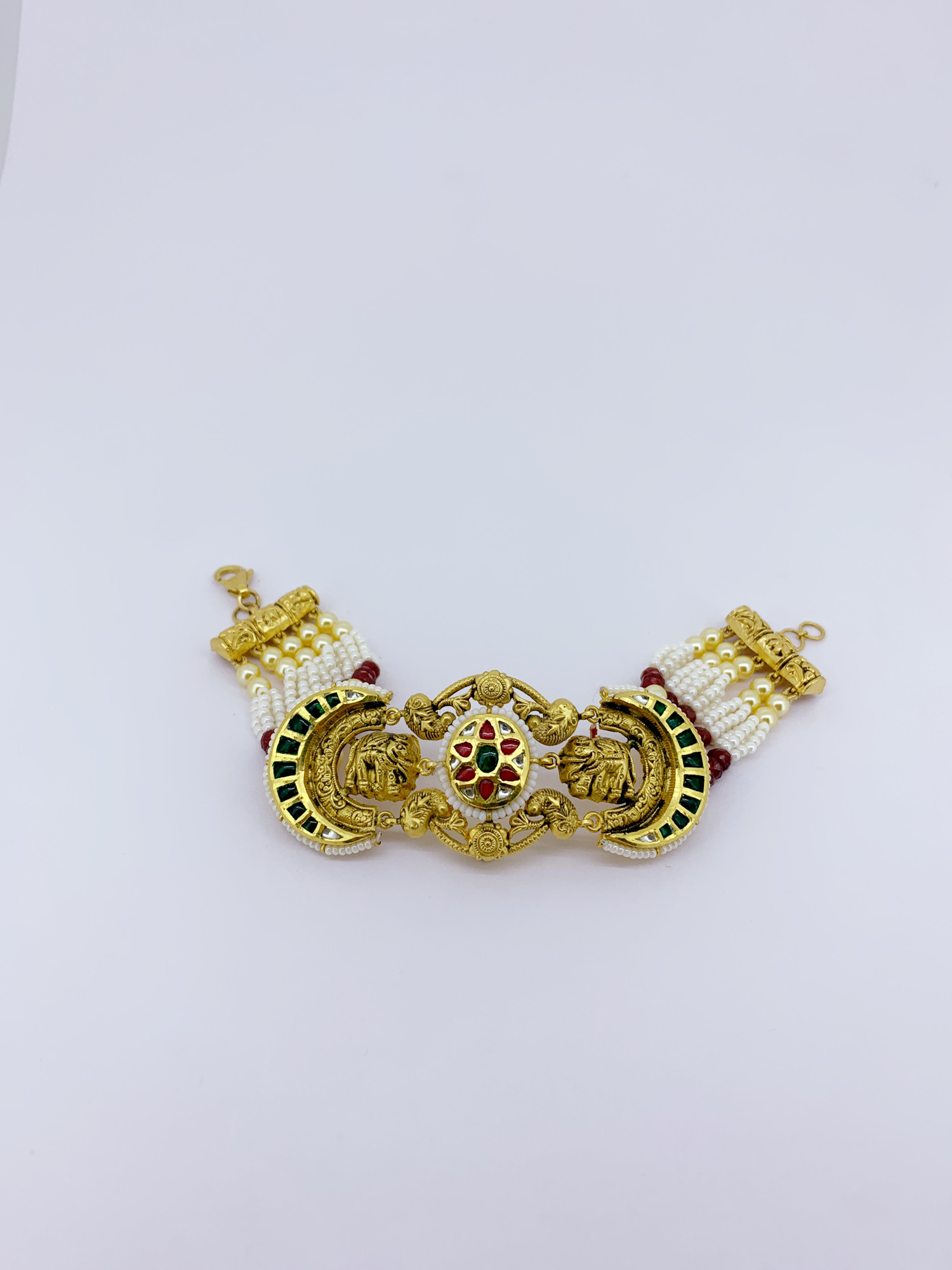 22K Rajgaj Heirloom Gold Bracelet - Image 3
