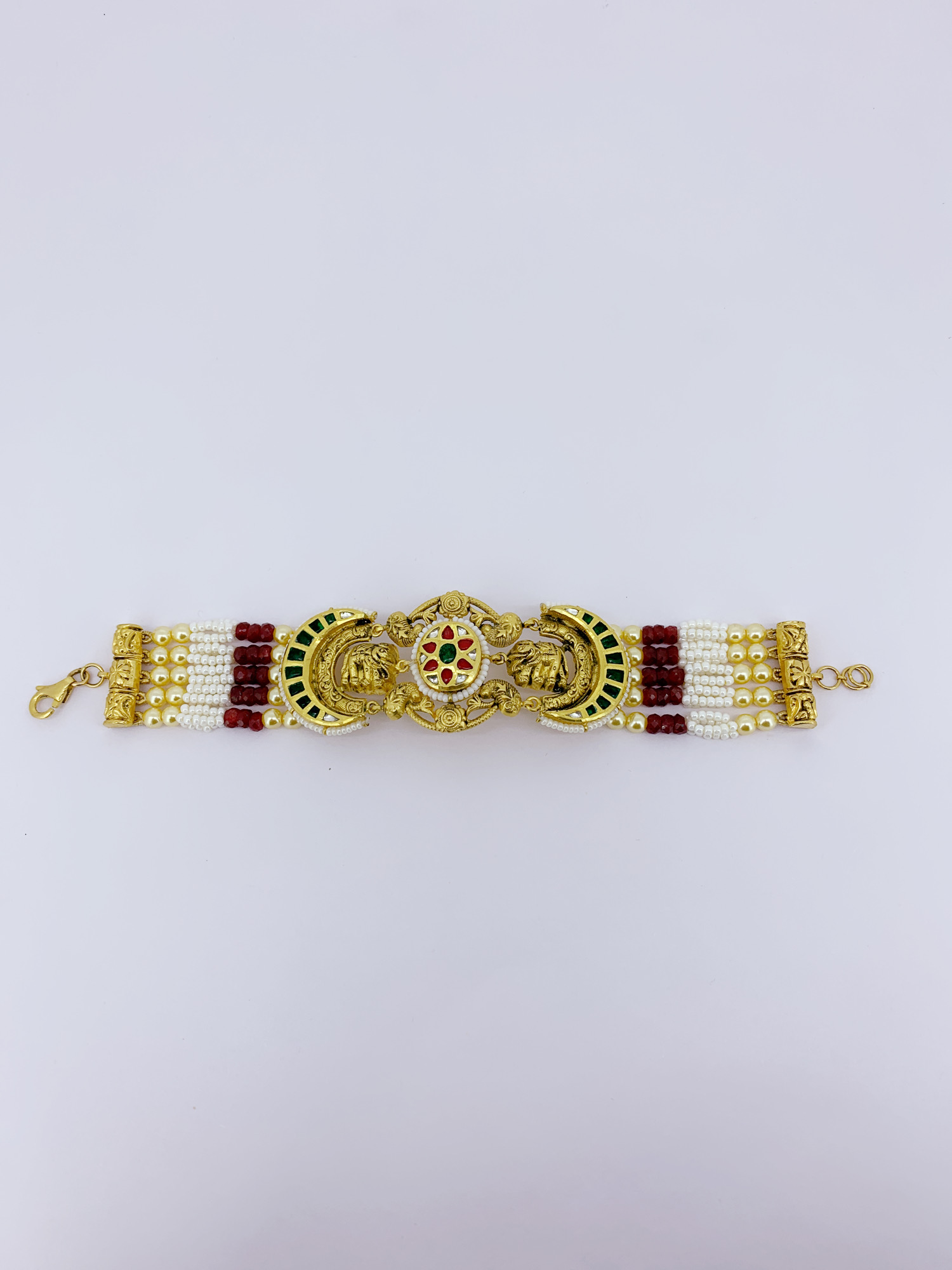 22K Rajgaj Heirloom Gold Bracelet - Image 4