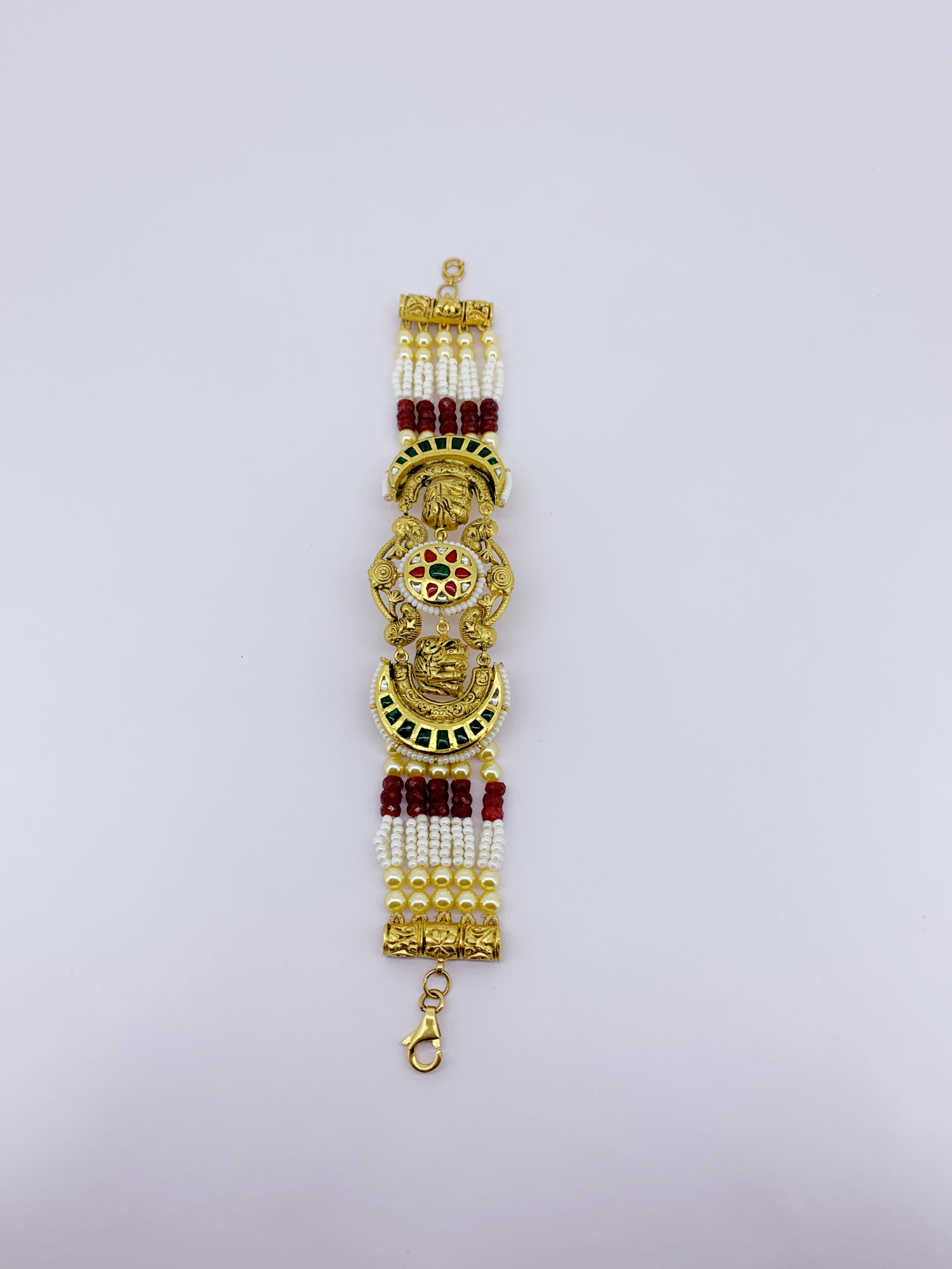 22K Rajgaj Heirloom Gold Bracelet - Image 5