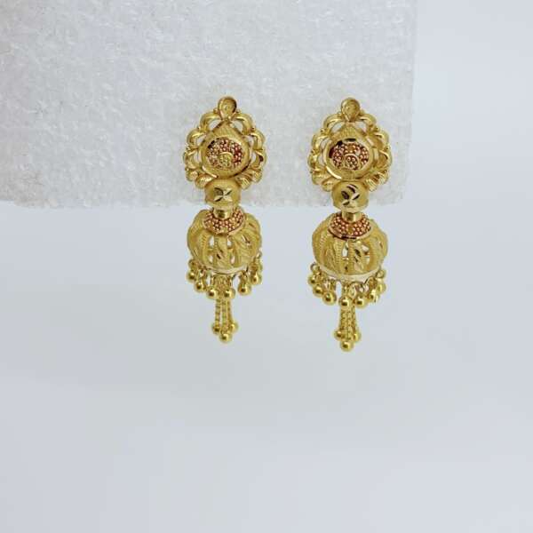 Little Melody Gold Jhunka Earrings