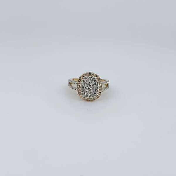Statement Oval Diamond Ring For Her