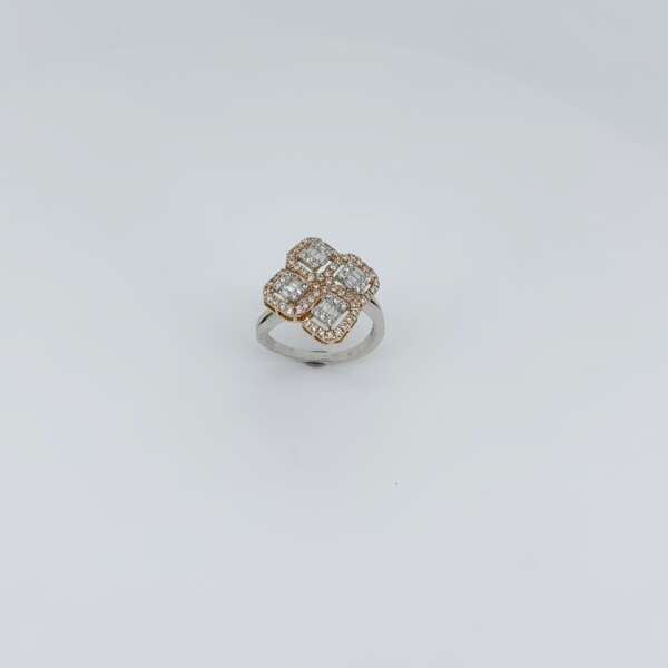 Graceful Floral Diamond Ring