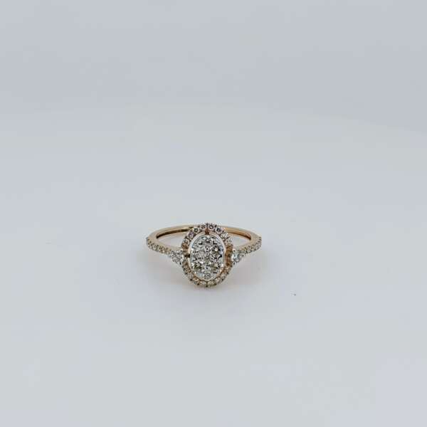 Classic Round Diamond Halo Ring