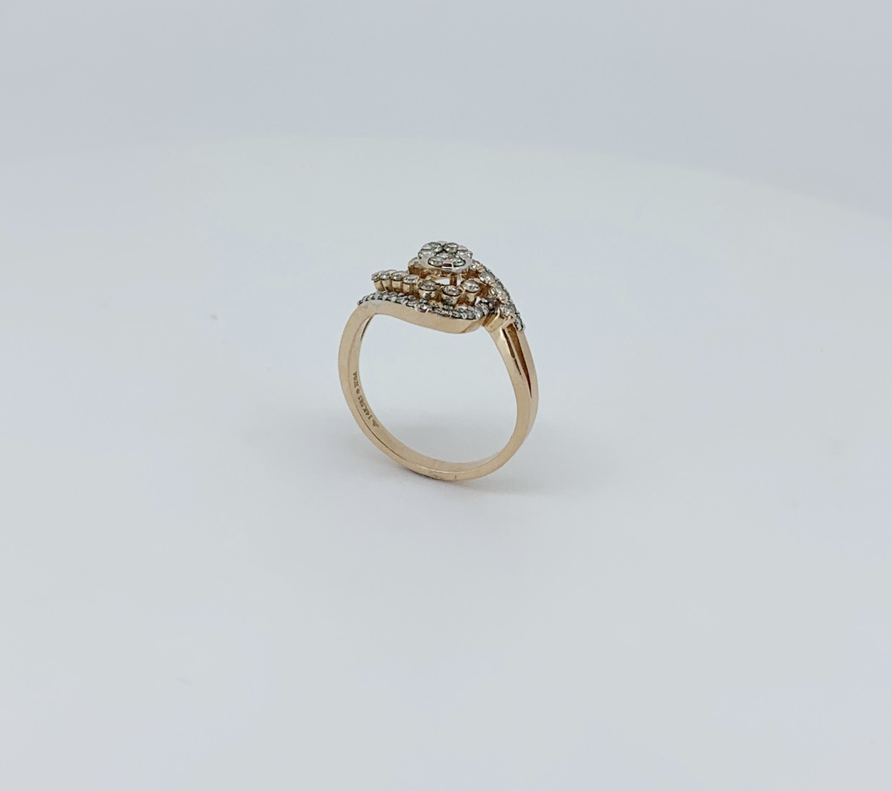 Radiant Bloom Diamond Ring / Glorious Cocktail Look Diamond Ring - Image 3