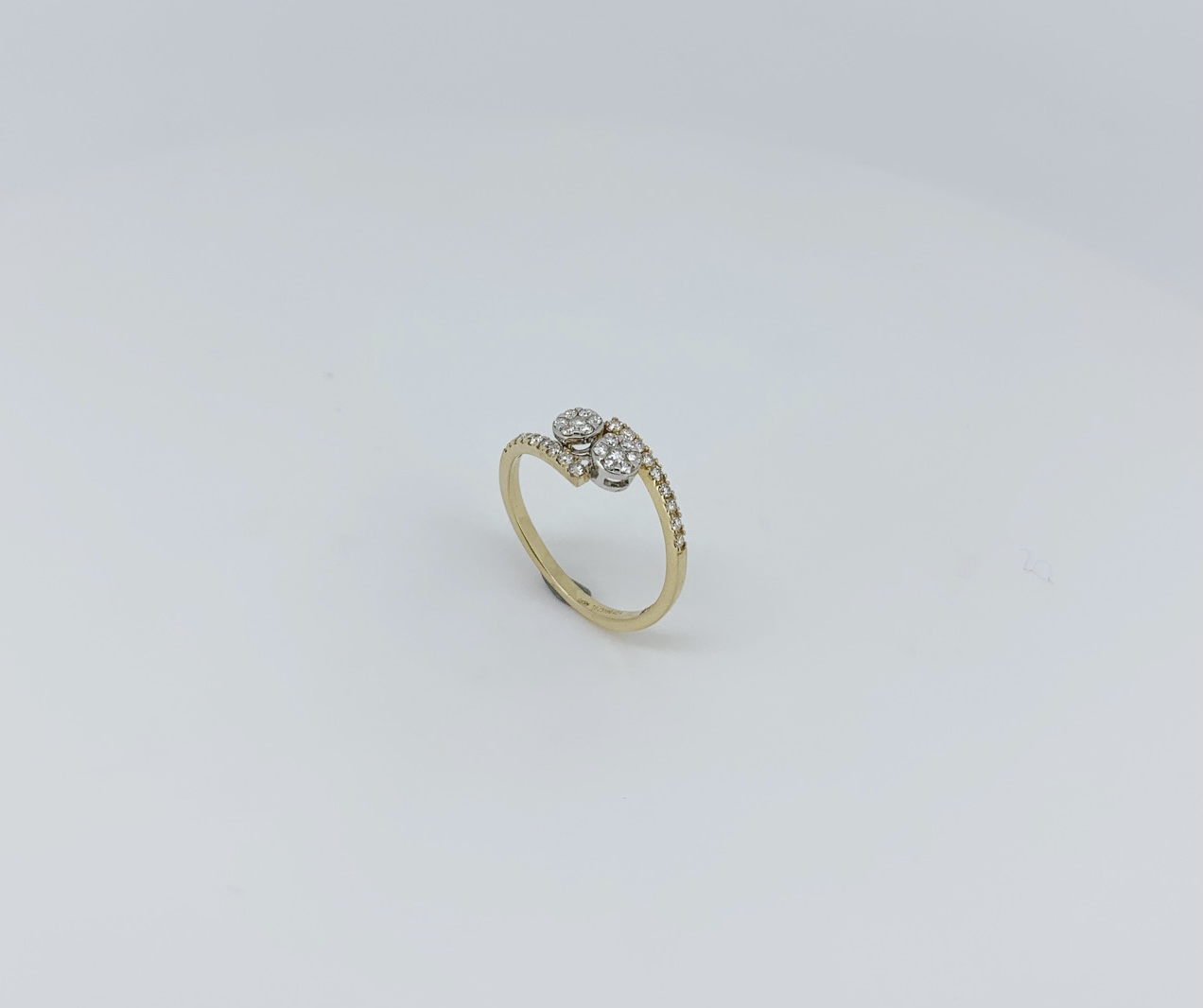 Swirl Bloom Diamond Ring For Her - Image 3