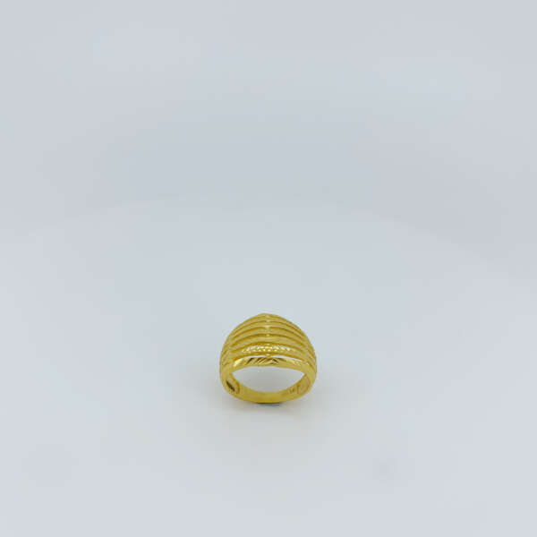 22K Refined Layered Gold Ring