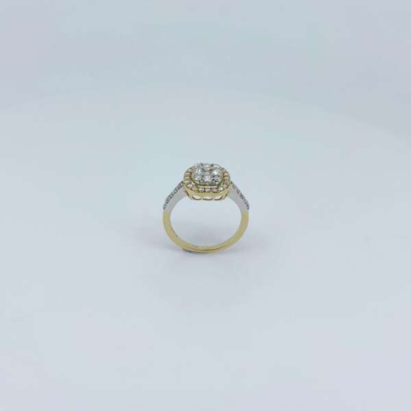 Radiant Aura Diamond Ring