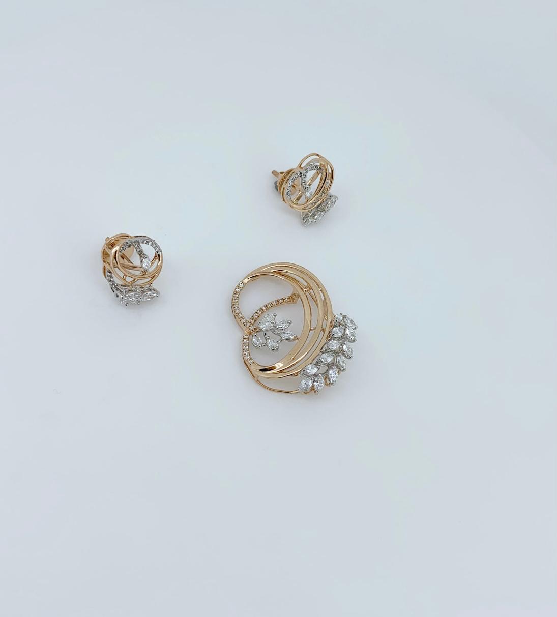 Celeste Orbit Diamond Pendant Set - Image 3